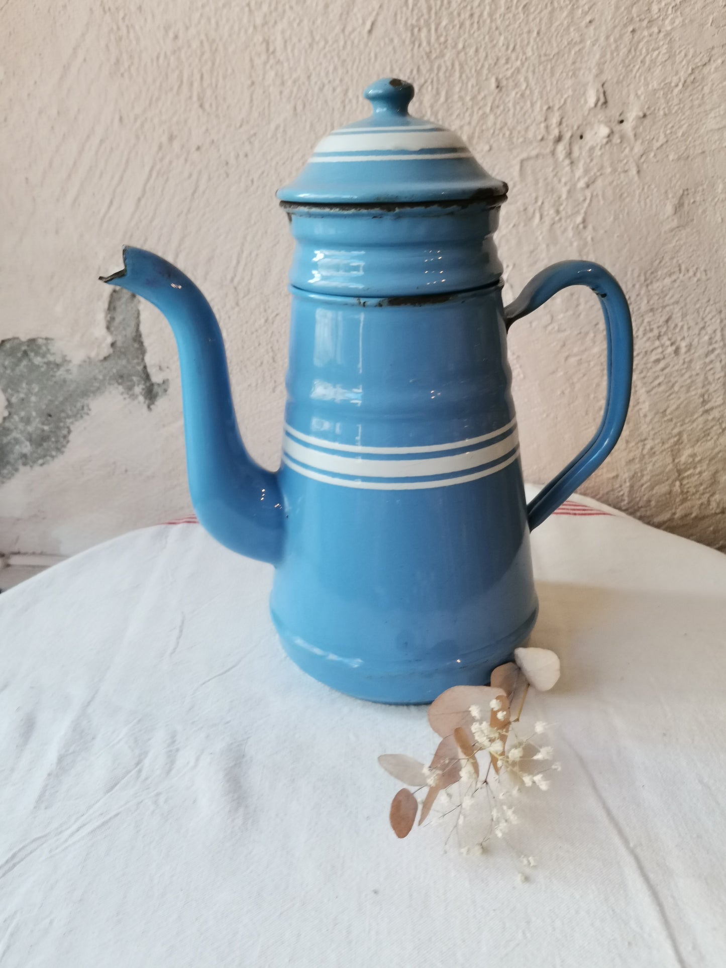 Cafetière bleue