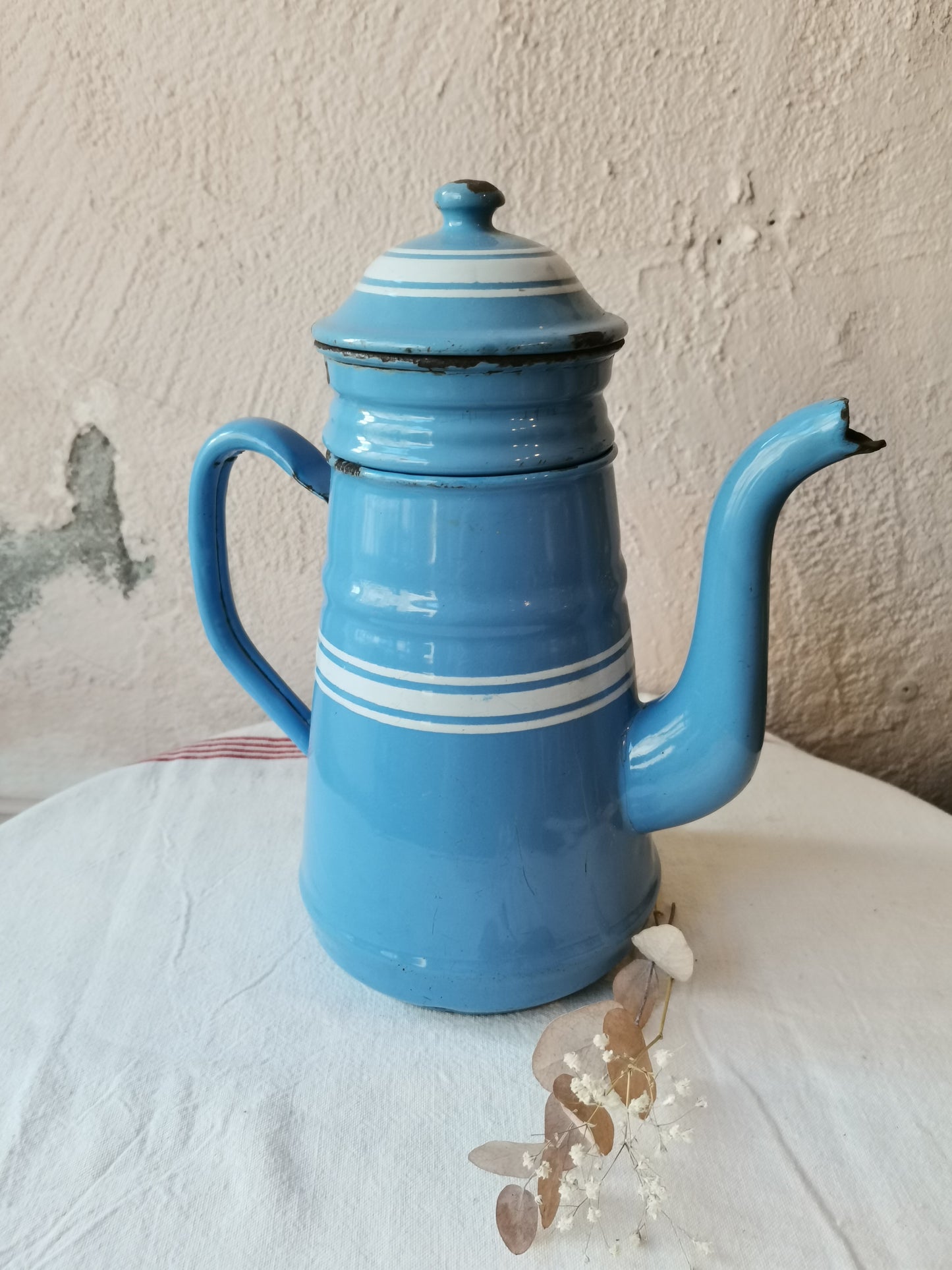 Cafetière bleue
