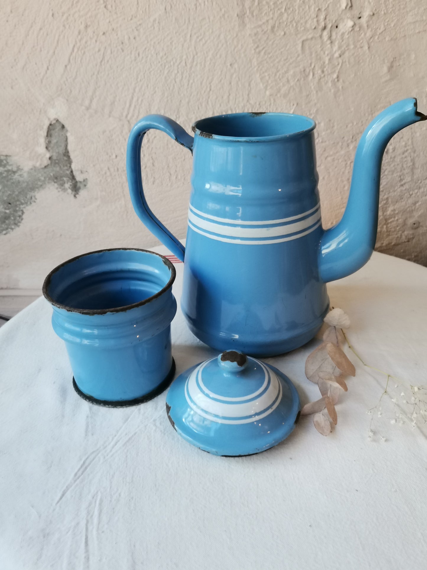 Cafetière bleue