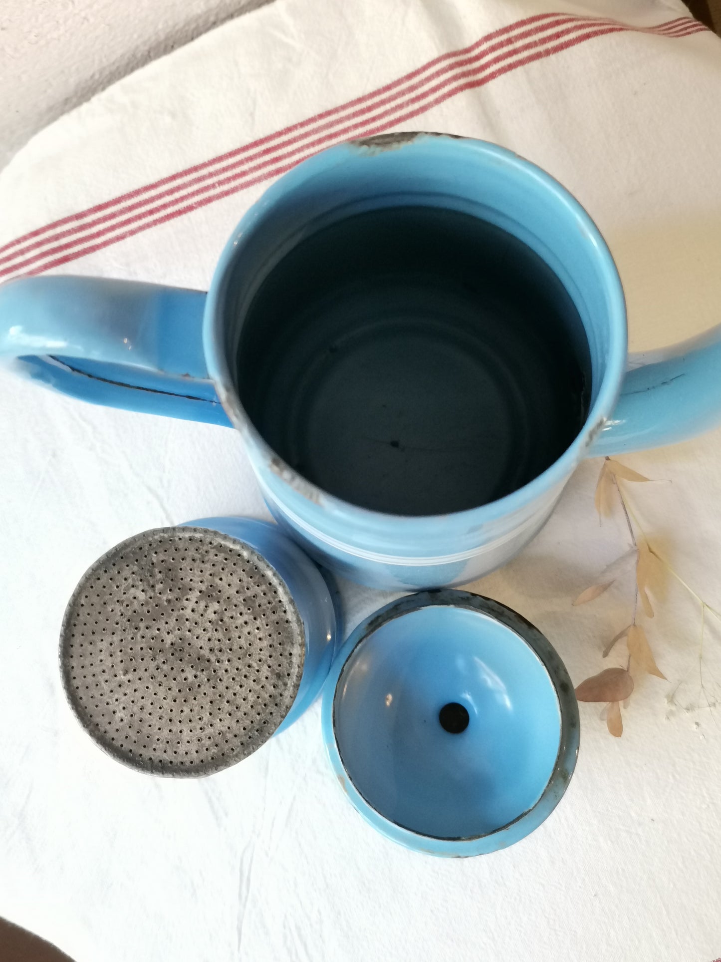 Cafetière bleue