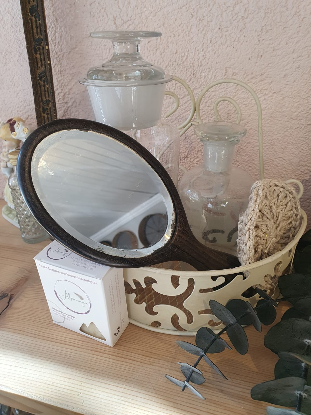 Miroir face à main
