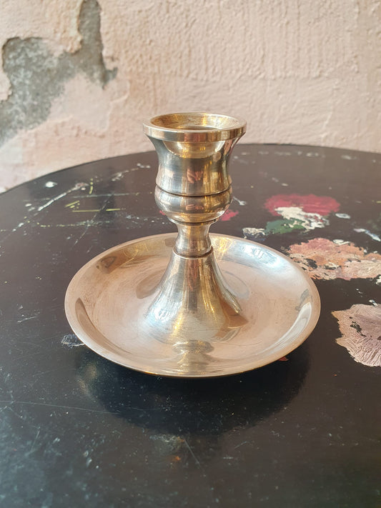 Bougeoir argenté