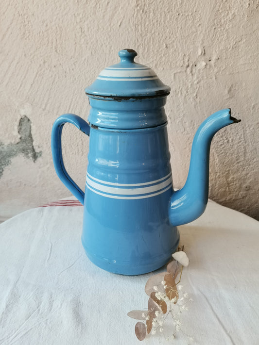 Cafetière bleue